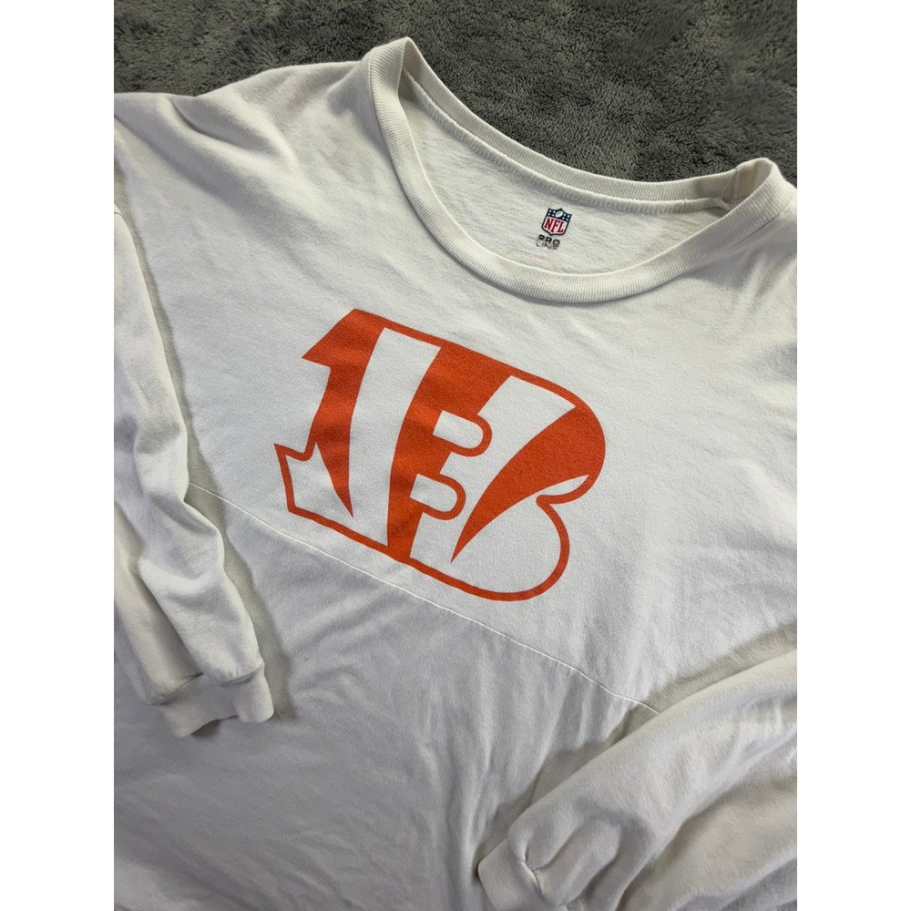 NFL Pro Line Cincinnati Bengals Spirit Jersey Shirt White XL Long Sleeve USA